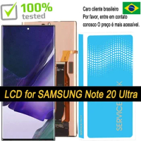 Tested AMOLED Note 20 Ultra LCD For Samsung Note20 Ultra LCD display SM-N985F N985F/DS N986B 5G LCD Touch Screen Digitizer