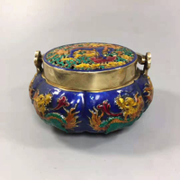 仿古銅器古玩收藏景泰藍暖手爐香爐