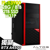 Acer Altos 安圖斯 P150F8 高階水冷工作站 i9-13900/128G/4TBX2 HDD+2TB SSD/RTX A4500_20G/1200W/WIFI6/W11P