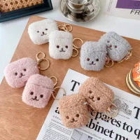 For Airpods Pro Case,Cute Fluffy Teddy Dog Case For Airpods 3 Case,Soft Earphone Protective Cover Case For Airpods 1/2 Case