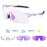 2023 Kapvoe Red Photochromic Running Sunglasses Sports for Men Blue Marathon Cycling Glasses Mountain Bicycle Goggles Eyewear