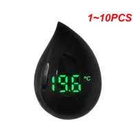 1~10PCS Aquarium Self-Adhesive Thermometer LCD Digital Fish Tank Mini Thermometers Free switching ℃/℉Temperature Meter0-90℃