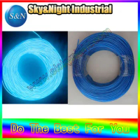 Blue color-High quality EL Wire Strip/EL Neon Light/Lights/ EL Flexible Noen light tube 100M/roll +Free shipping