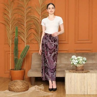 Lyne Halim Batik Lilit Skirt Mauve – Rok Wanita Elegan Modern, SKT-8498 14