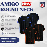 AMIGO 2026 Jersey Round Neck Sublimation Microfiber Jersey tshirt Design GRAVITY baju jersi lelaki b