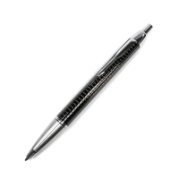 【PARKER】經典高級鈦金格紋白夾原子筆