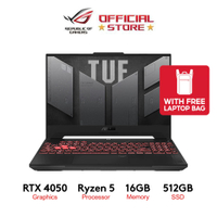 TUF A15 FA507NU-LP110W 15.6" FHD Ryzen 5 16GB DDR5 512GB SSD RTX 4050 Windows 11 Gaming Laptop