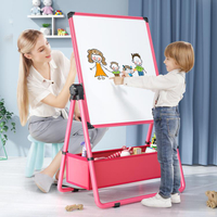 幼兒童畫畫板小黑板家用支架式磁性無塵白板畫架可擦寶寶寫字涂鴉