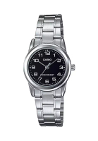 Casio Watches Casio Women's Analog Watch LTP-V001D-1B Silver Stainless Steel Band Ladies Watch