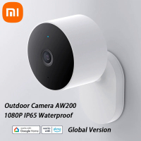 รุ่นทั่วโลก Xiaomi กล้องกลางแจ้ง AW200 1080จุด IP65กันน้ำ WiFi อินฟราเรด Night Vision กับ Alexa  Home Mijia App