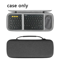 Geekria Hard Case Compatible with Logitech K380 + M355, Protective Travel Bag for Small Compact Keyboard