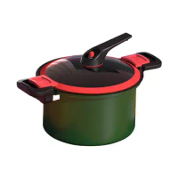 Micro Pressure Cooker Simmer Pot Induction Cookware Slow Cooker Soup Pot Pressure Stew Pot for Food Milk Noodles Soup Boiling
