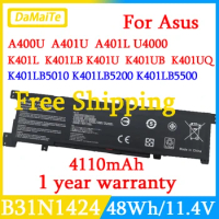 Damaite B31N1424 Laptop Battery For Asus A400U A401L K401L B5010 500 200 K401LB5010 K401LB5500 K401LB5200 K401L 11.4V 48Wh