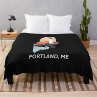 Portland, ME Throw Blanket Tourist Sofa Throw Blankets For Baby Blankets