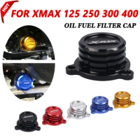 For Yamaha XMAX300 XMAX 300 125 250 XMAX 400 Motorcycle Accessories Water Oil Fuel Filter Tank Cooling Radiating Cover Cap