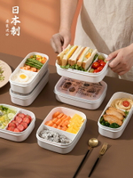 優購生活 日本進口分格飯盒上班族便當盒可微波加熱餐盒冰箱水果保鮮收納盒