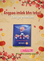 Angpao Imlek Premium Eksklusif / Amplop Imlek 2 Sisi Desain Berbeda Unik / Angpao CNY Tebal Mewah Cu