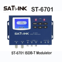 SATLINK ST-6701 to ISDB-T modulator 1 Route 1080P AV/ MI Input ST6701 ISDBT RF output Brazil Japan encoder modulator