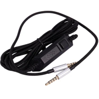 Replacement Audio Cable For Logitech Astro A10 A40 Headphones Fits Many Headphones Microphone Volume Control
