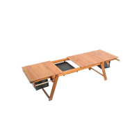【WoodLife 原木圓生】原木手工餐廚桌 C15-1 三桌板組-含收納袋(IGT桌 野餐桌 桌子 柚木 露營 逐露天下)