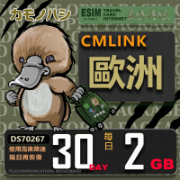【鴨嘴獸 旅遊網卡】CMLink 歐洲30日重量型 吃到飽(歐洲多國共用網卡 波士尼亞4小國)