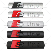 2025 Suitable for Audi Sline Metal Modified Car Emblem SLINE Personalized Car Sticker Fender Rear St