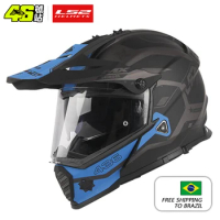 LS2 MX436 Dual Shield Motocross Helmet LS2 PIONEER EVO Motorcycle Helmets off Road Capacetes Para Moto Capacete Cross