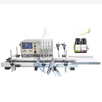 Full Set Complete Automatic Small Bottle Drinking Mineral Water Production Line four-head liquid Filling Machine