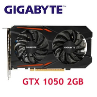 GIGABYTE Original GPU GTX 1050 2GB Graphics Cards 128Bit GP107-300 Video Card For NVIDIA Map Geforce GTX1050 VGA HDMI PCI-E Used