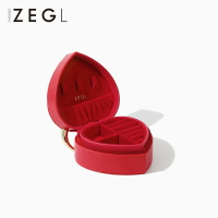 ZEGL設計師牛牛禮盒紅色愛心形首飾盒中國風收納盒項鏈盒子禮物盒