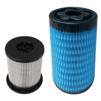 2PCS 11-9957 &amp; 11-9955 Air Filter Combination Fuel Filter Oil Change PM Kit For Thermo King Refrigeration Trucks