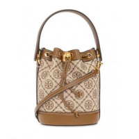 Tory Burch 湯麗柏琦 最新 T MONOGRAM 提花小號水桶包 榛子色87961 1pc