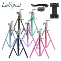 Lollipod-Faith 自拍樂三腳架附平板夾具-七色任選LP-TS1第三代(+Smartfoto藍芽遙控器手機夾組)