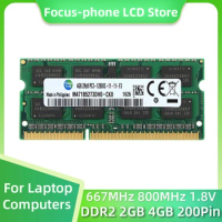 Laptop Ram 2GB 4GB DDR2 667MHz 800MHz 5300S 6400S Notebook Memory SODIMM RAM