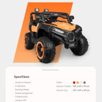 Mainan Mobil Aki Anak Jeep PMB 8788 B UTX NUV NAVER BAN KARET SPORTY - UTX M8788 ORANG
