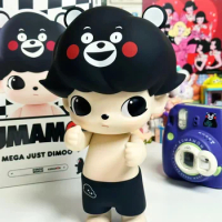Original Dimoo Bear 400% MEGA JUST DIMOO Kawaii Action Figure Black Bears Head Designer Toy Boy Collection Joy Ornament