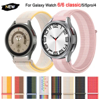 Nylon loop For Samsung galaxy watch 7/6/4 strap/Classic 47 46mm 40 bracelet huawei gt 4 Galaxy Watch