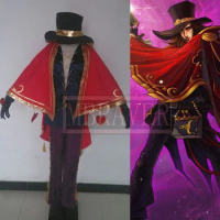 Hot Game LOL Twisted Fate the Card Master Cosplay Costume Halloween Costumes Handmade Custom Made in