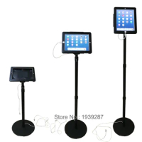 tablet floor security stand with lock aiti-theft enclosure for Lenovo11 inch PAD /Tab M10 Plus 10.3/ TAB 4 10 10.1 height adjust