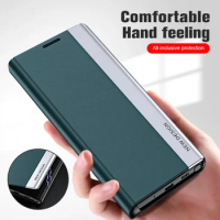 6D Plated Leather Flip Phone Case For Samsung Galaxy A05 A05s A15 4G A25 A35 5G 2024 A 05 05s 15 25 35 Magnetic Book Stand Coque