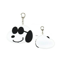 小禮堂 Snoopy 史努比 矽膠零錢包鑰匙圈 (墨鏡款)