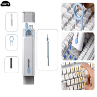 Computer Keyboard Cleaner Brush 7 In 1 Electronic Kit For IPad Bluetooth Earphone Phone Cleaning Tools Cleaner Keycap Puller Kit