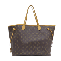 LOUIS VUITTON LV 路易威登 棕色 原花帆布 Neverfull GM 肩背包 托特包 M40157 【二手名牌BRAND OFF】