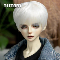 YESTARY Doll Wig BJD Doll Accessories For 1/3 1/4 Size Toys Handmade High Temperature Silk Short Hair Men's Wig For BJD Boy Gift