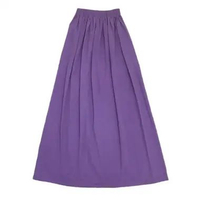 Rok Panjang Wolfis Polos Wanita Lilac