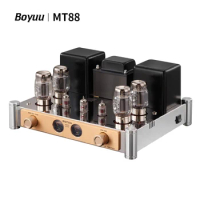 Boyuu MT-88 KT88 Push-Pull Tube Amplifier HIFI Handmade Lamp Amp Triod &amp; UL Connection 2 Mode Swith KT88 Tube Amp with Cover