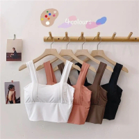LADYLUXE - BR235 TANKTOP | Tanktop Sport Bra Wanita Seamless Crop Top Square Neck Olahraga Gym Push