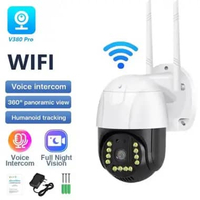 GARANSI CCTV V380 Pro IP camera outdoor 8MP HD Panorama 360 °,dikontrol dari jarak jauh tanpa WiFi,d