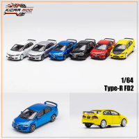 Diecast Model Kereta Civic Jenis-R FD2, DCT, Skala 1 / 64, Dengan Kotak Paparan, Koleksi, Aloi Hobi,