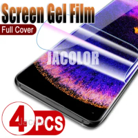 4PCS Screen Gel Protector For OPPO Find X5 Pro X3 Protective Hydrogel Film OPO FindX5 X5Pro X 5 3 X3Pro Soft Not Safety Glass